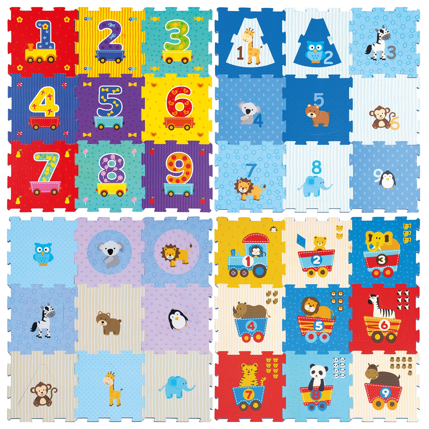 TU GIOCHI - Tappetino Puzzle 9 pezzi - Gioca & Impara